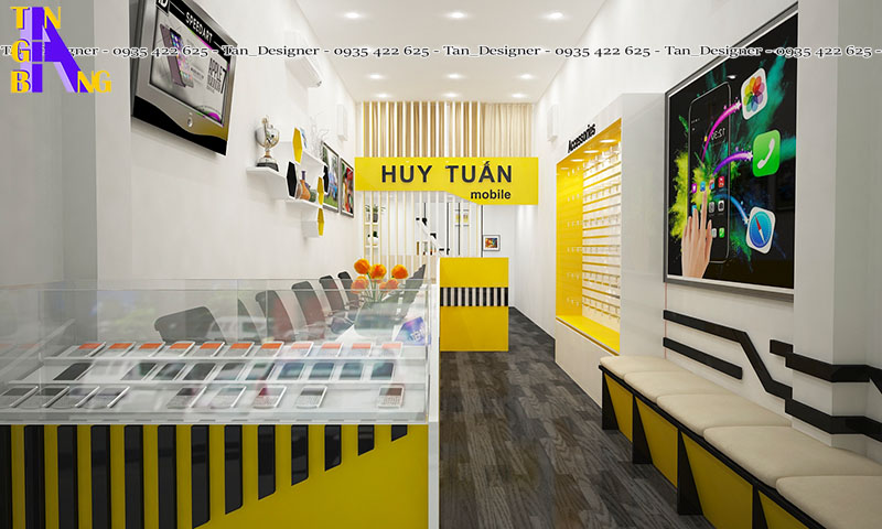 Thiết kế shop điện thoại đẹp ở Bình Thạnh, thành phố Hồ Chí Minh