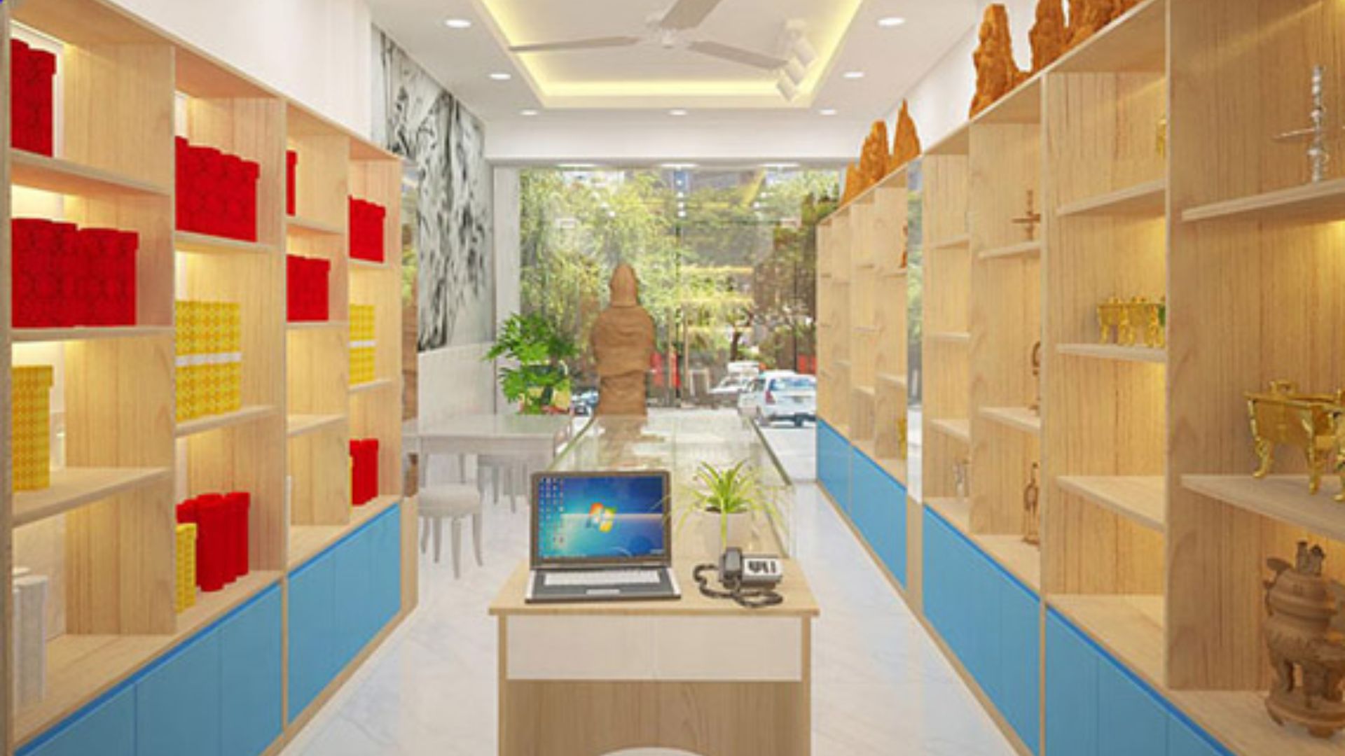 THIẾT KẾ SHOP TRẦM HƯƠNG SAO VIỆT