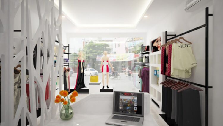 THIẾT KẾ SHOP THỜI TRANG TRÀ MY Ở THÀNH PHỐ HỒ CHÍ MINH