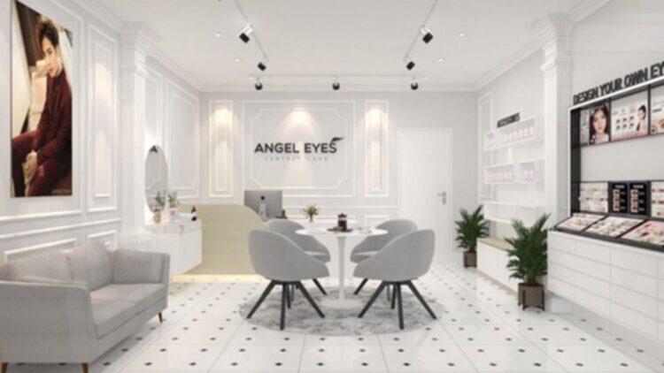 THIẾT KẾ SHOP THỜI TRANG KÍNH ÁP TRÒNG ANGELEYES