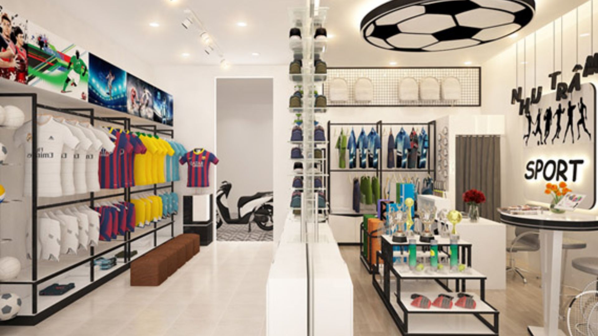 THIẾT KẾ SHOP THỂ THAO NHƯ TRÂM