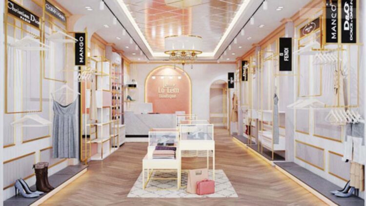 THIẾT KẾ SHOP THỜI TRANG LỌ LEM ĐẸP Ở THÀNH PHỐ HỒ CHÍ MINH