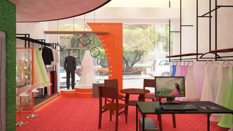 THIẾT KẾ SHOWROOM VÁY CƯỚI THỜI TRANG Ở TPHCM