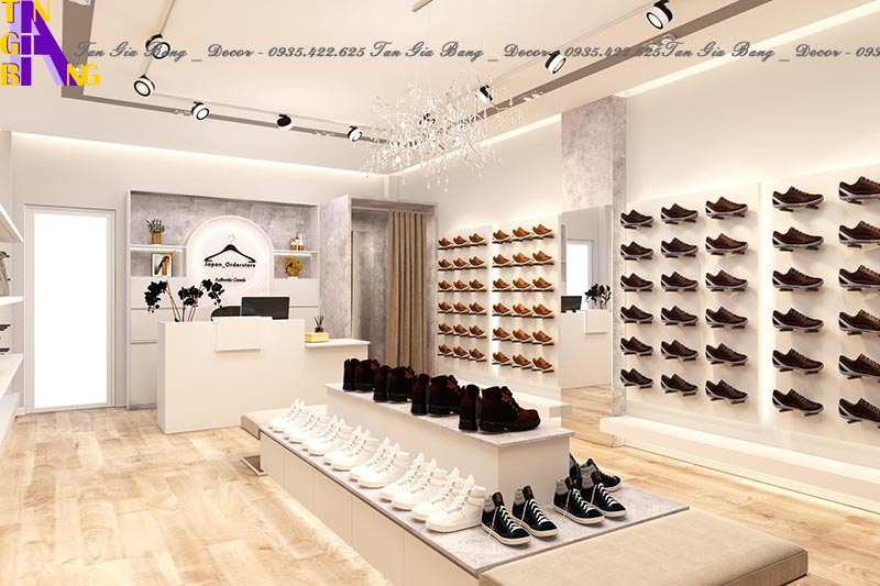Thiết kế shop thời trang giày JAPAN ORDERSTORE ở Sài Gòn