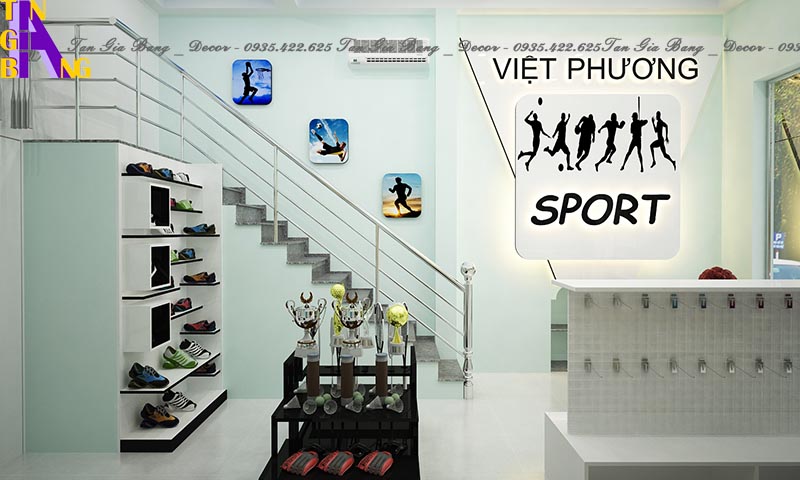 Thiết kế shop thể thao đẹp, giá rẻ ở Nha Trang Khánh Hòa