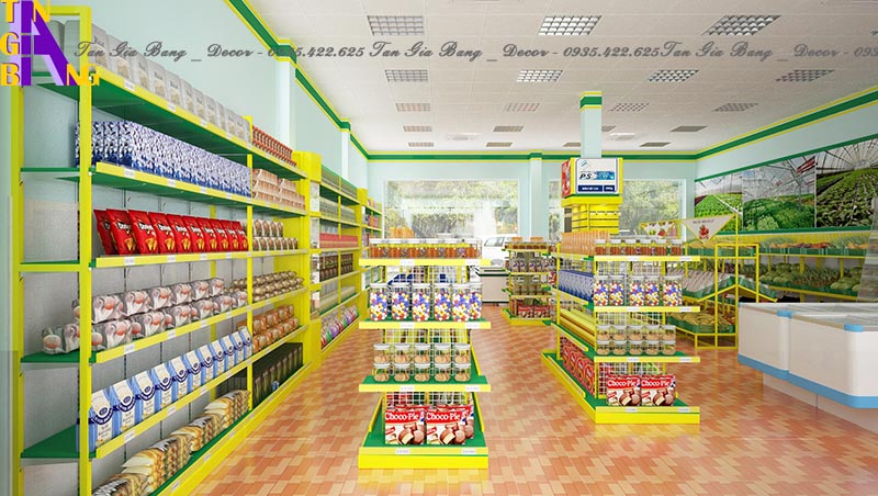 Thiết kế siêu thị mini ở Long An
