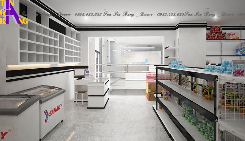 Thiết kế siêu thị - Supermarket 360 ở TpHCM