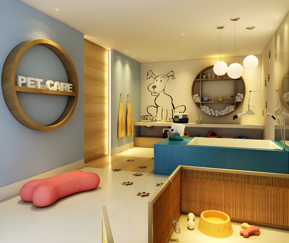 Khu vực chăm sóc thú cưng