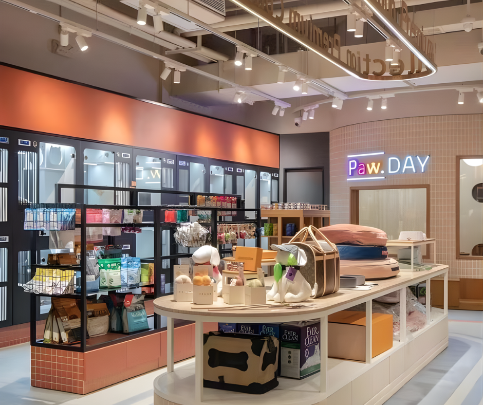 Thiết kế khu vực bán hàng gọn gàng – trực quan