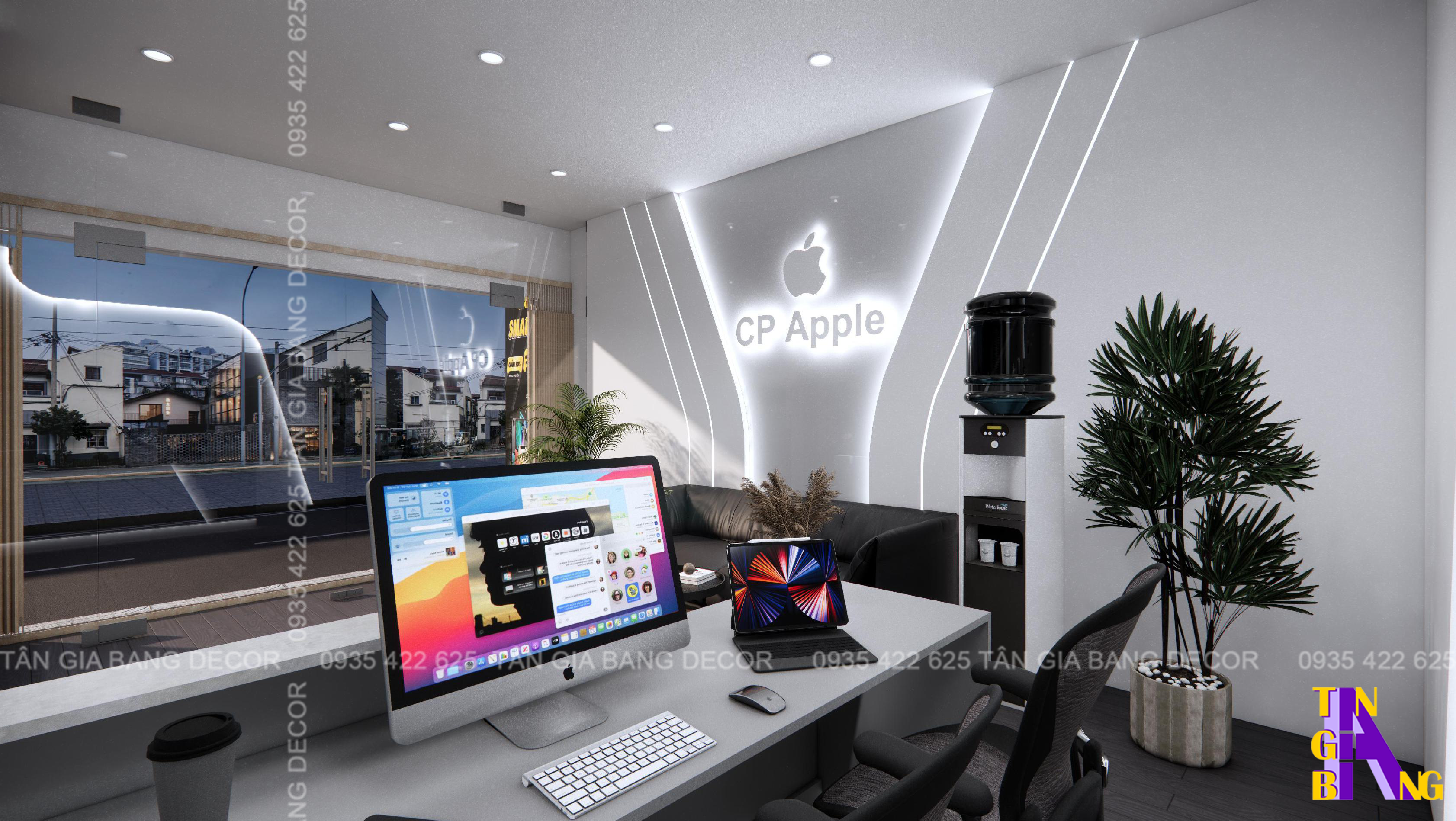 Thiết kế shop điện thoại CP Apple