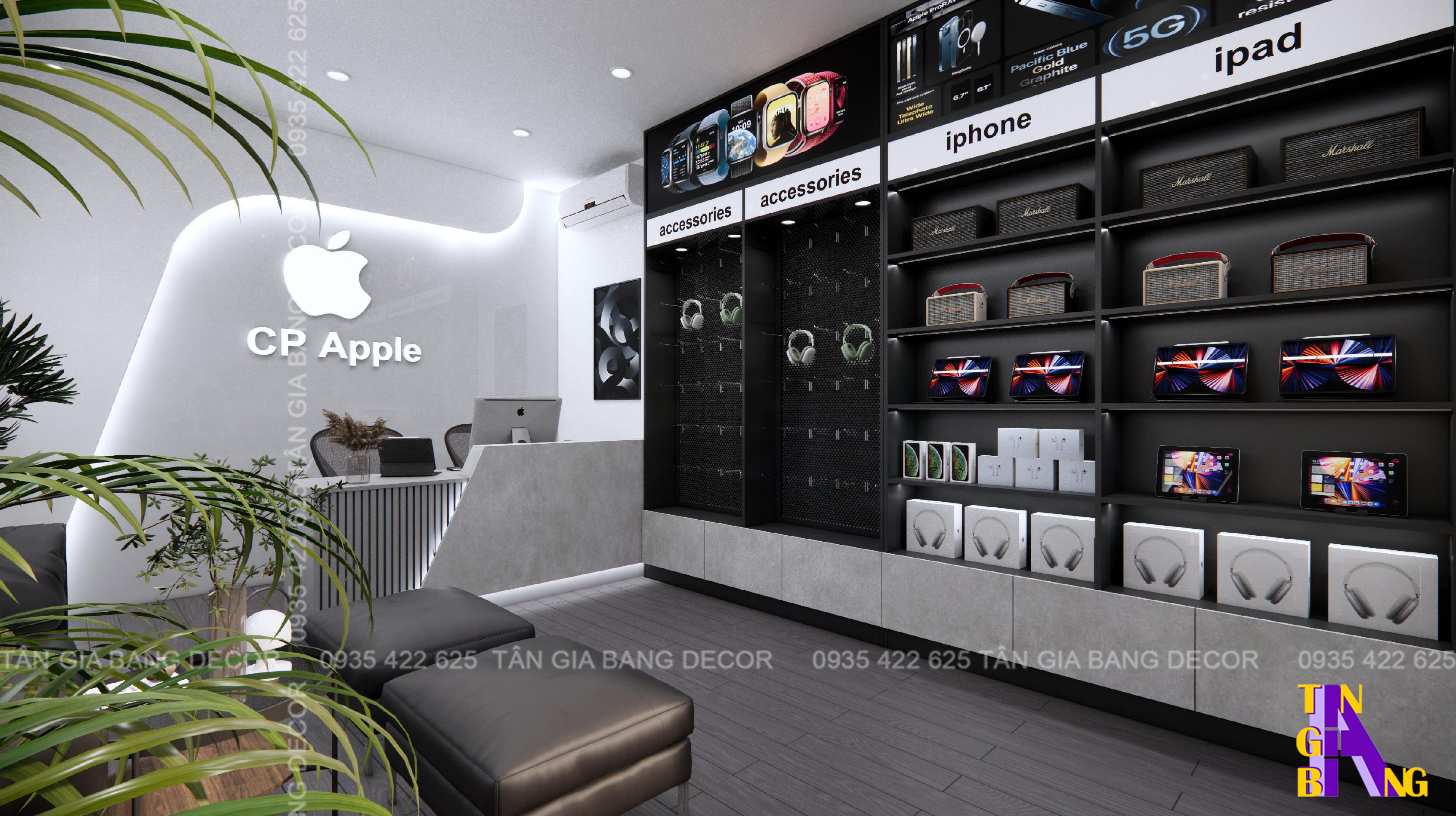 Thiết kế shop điện thoại CP Apple