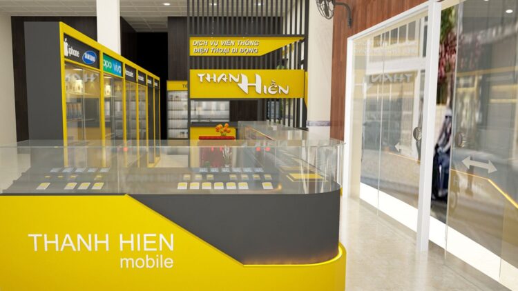 THIẾT KẾ SHOP ĐIỆN THOẠI THANH HIỀN