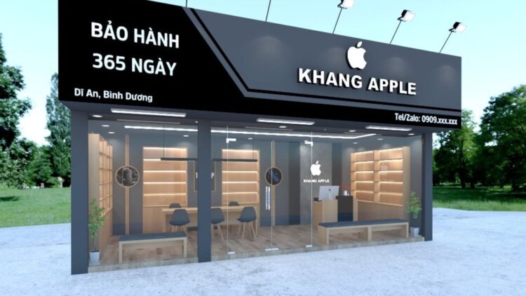 THIẾT KẾ SHOP ĐIỆN THOẠI KHANG