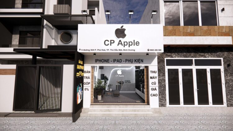 THIẾT KẾ SHOP ĐIỆN THOẠI CP APPLE