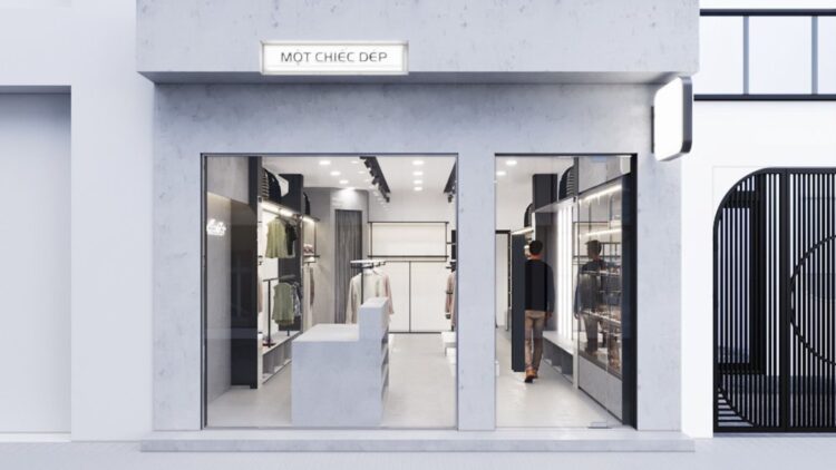 THIẾT KẾ SHOP GIÀY MỘT CHIẾC DÉP