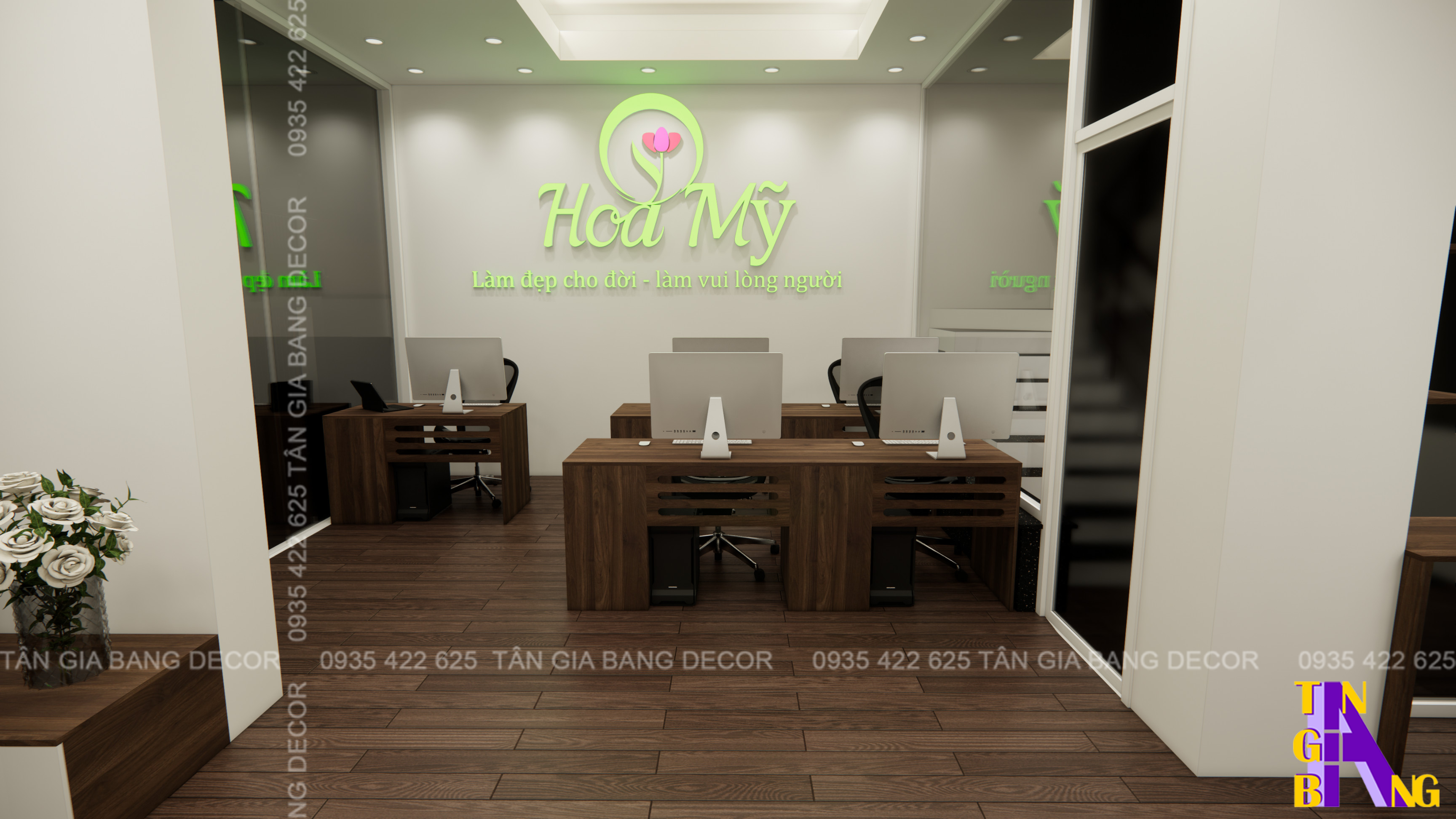 Thiết kế shop hoa Hoa Mỹ