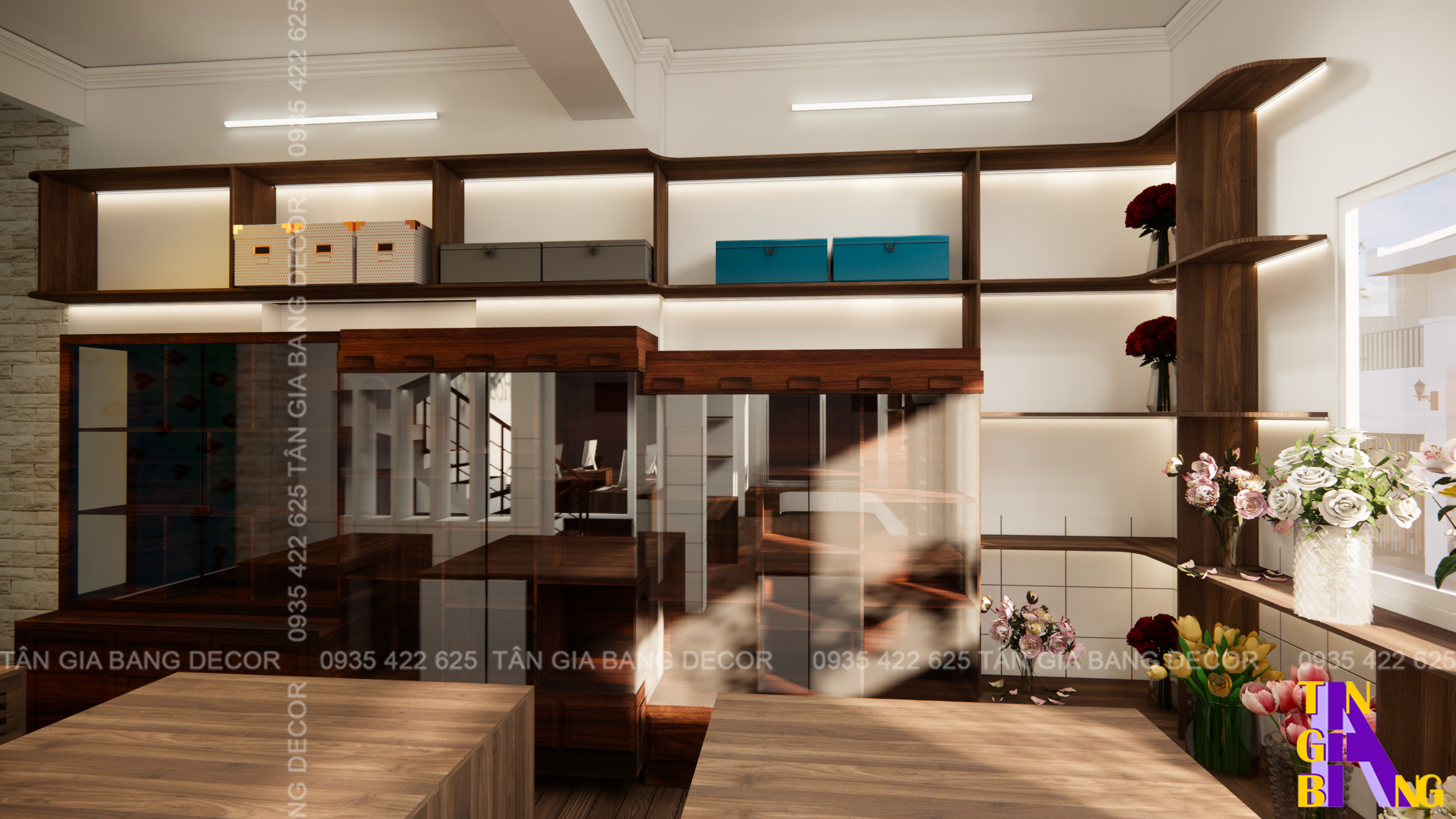 Thiết kế shop hoa Hoa Mỹ