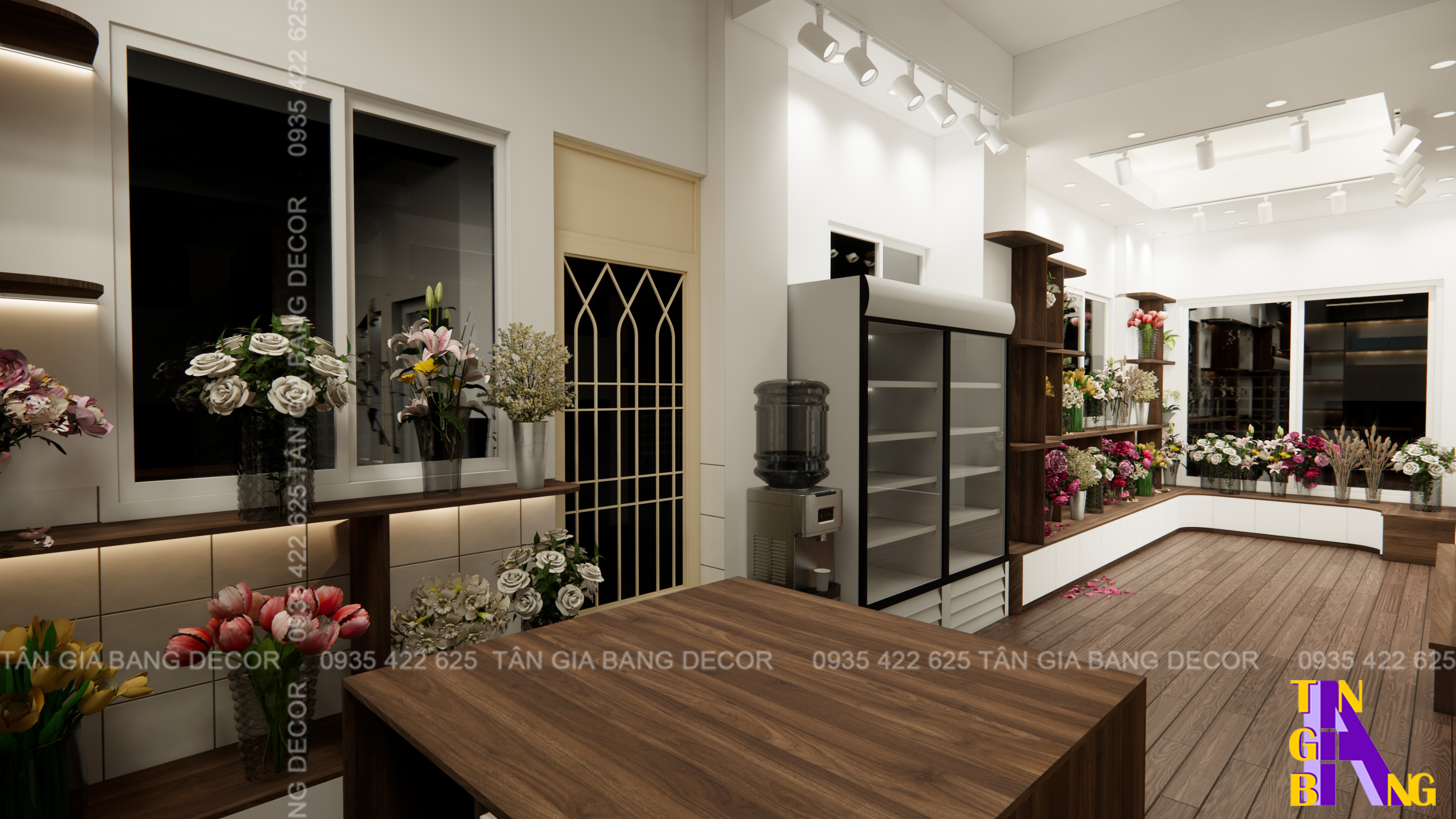 Thiết kế shop hoa Hoa Mỹ