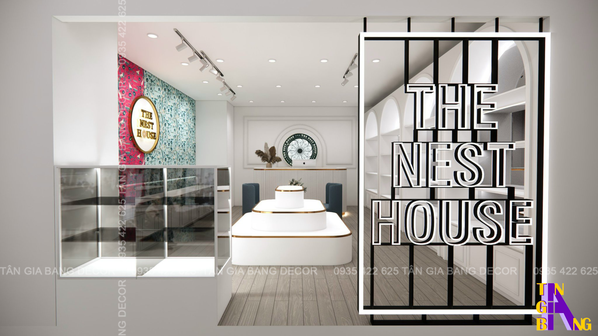 Thiết kế shop yến sào THE NEST HOUSE