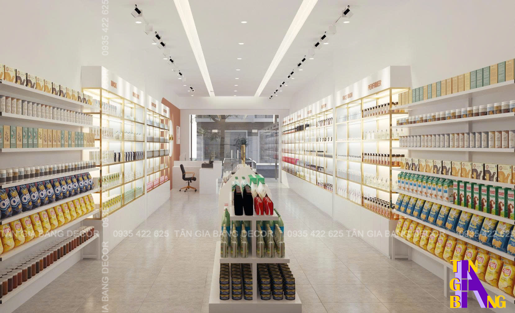Thiết kế shop mỹ phẩm Diệp Thúy