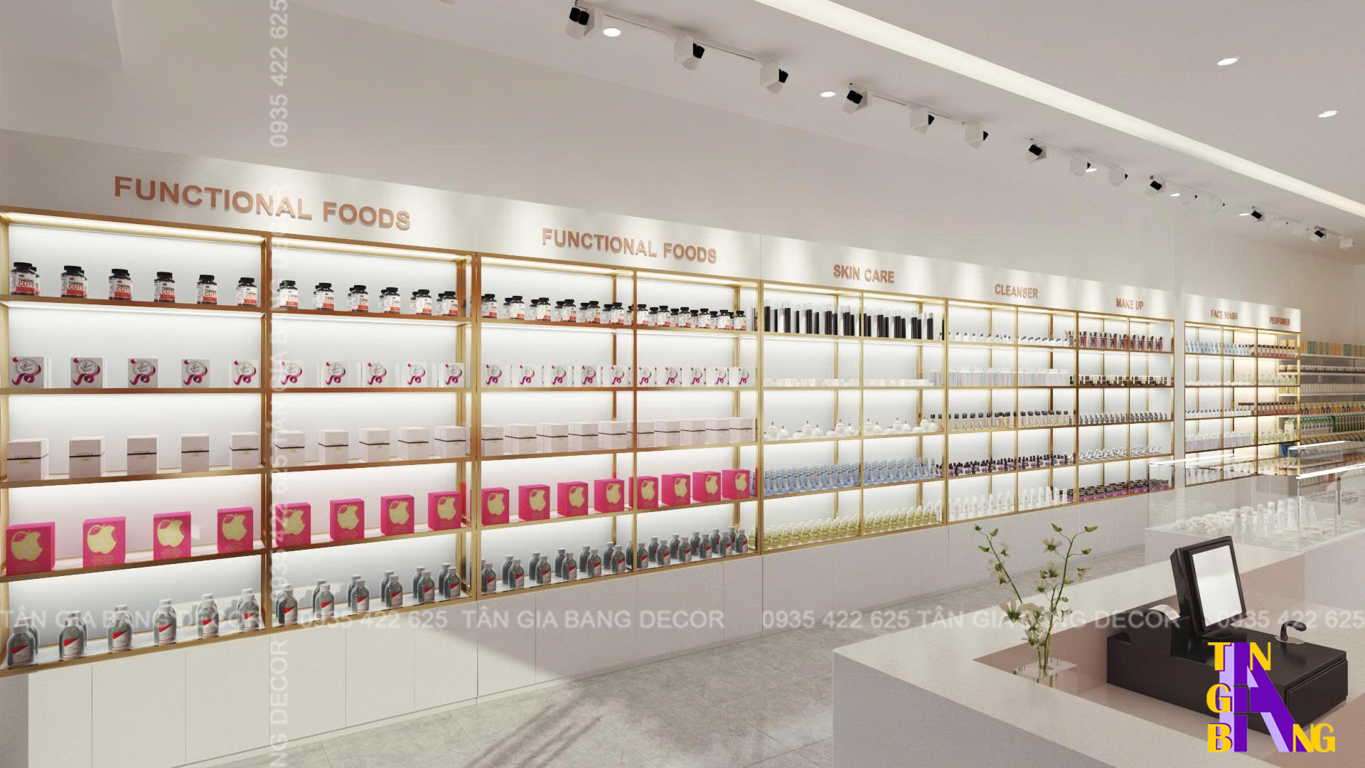 Thiết kế shop mỹ phẩm Diệp Thúy