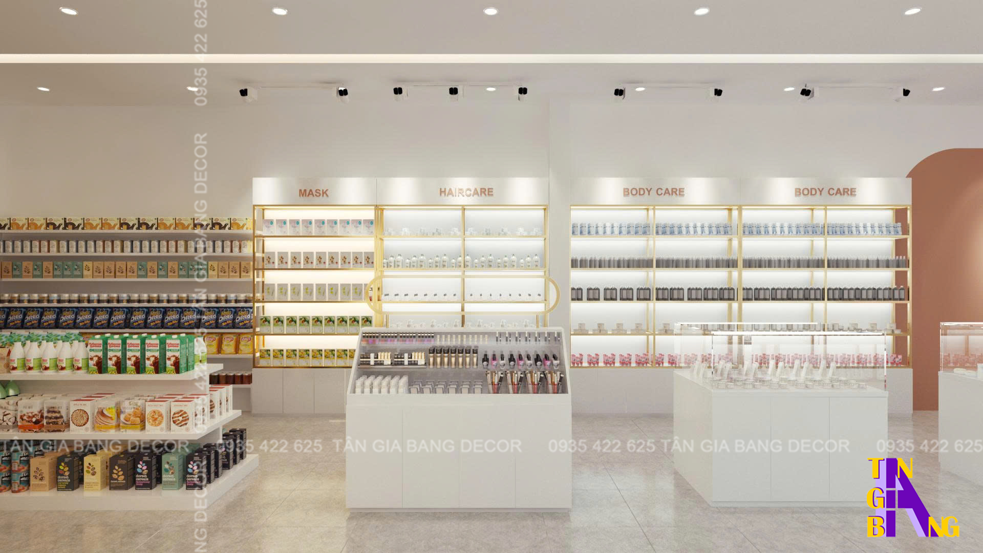 Thiết kế shop mỹ phẩm Diệp Thúy