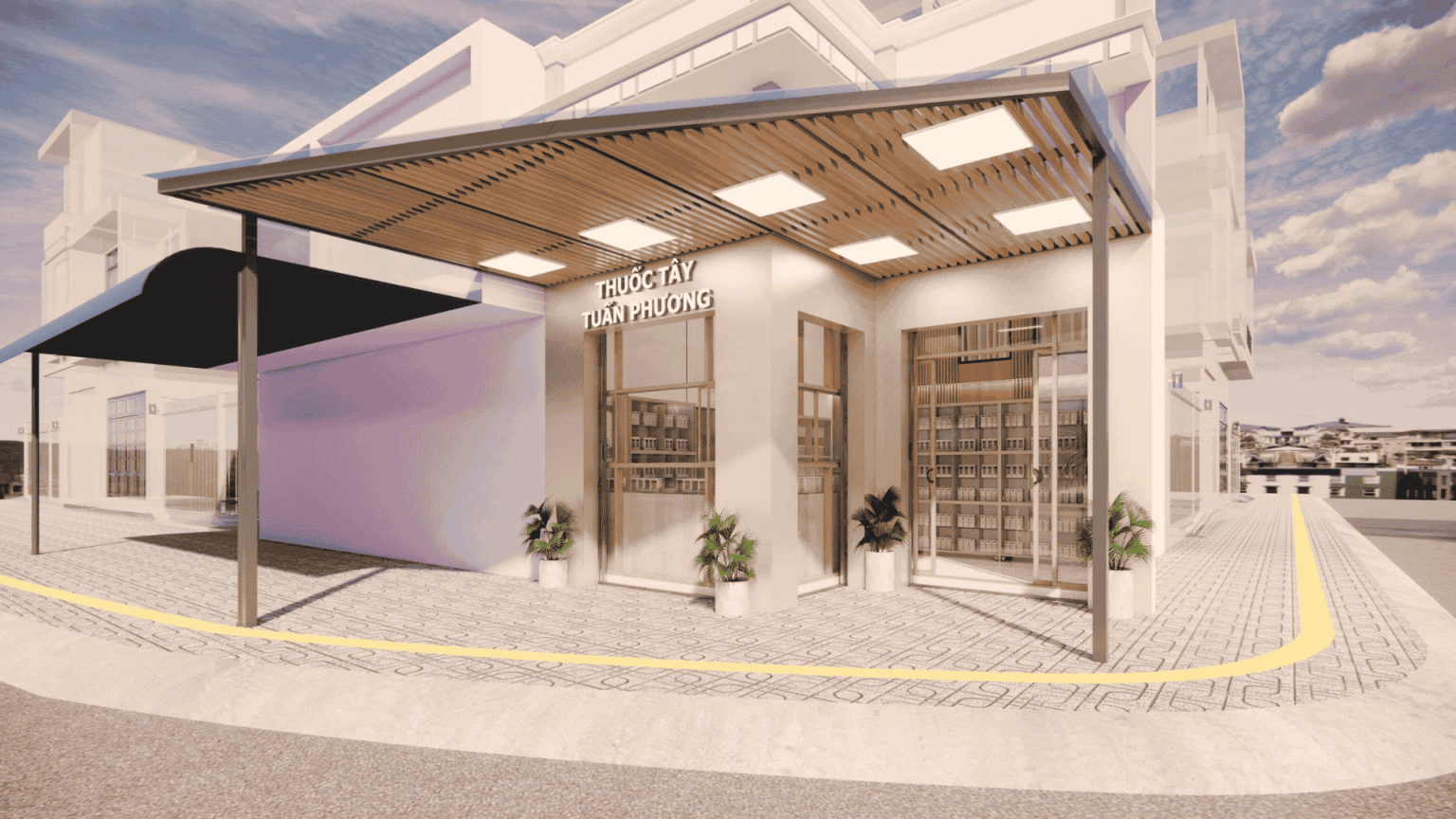 Thiết kế nhà thuốc Tuấn Phương