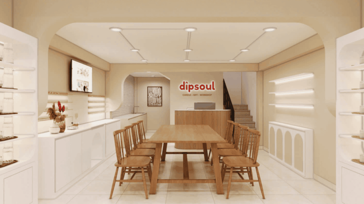 THIẾT KẾ SHOP NẾN THƠM DIPSOUL
