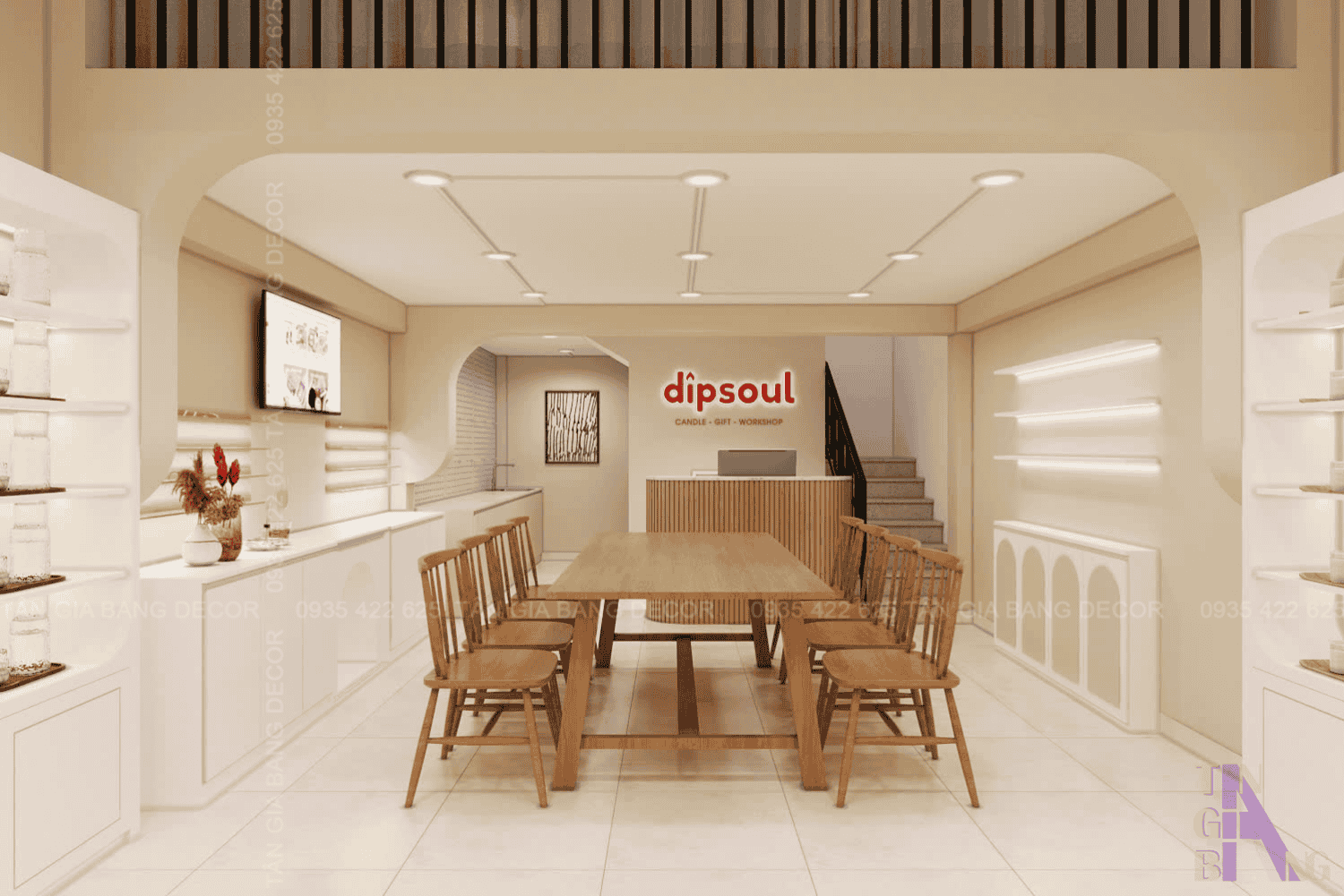 Thiết kế shop nến thơm dipsoul