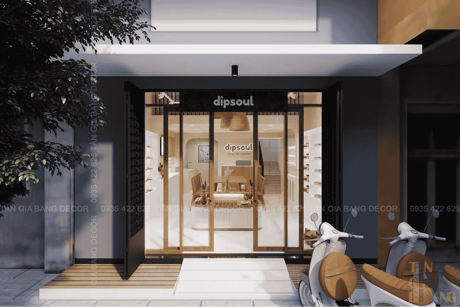 Thiết kế shop nến thơm dipsoul