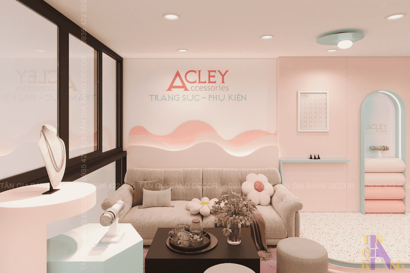 Thiết kế shop phụ kiện Acley