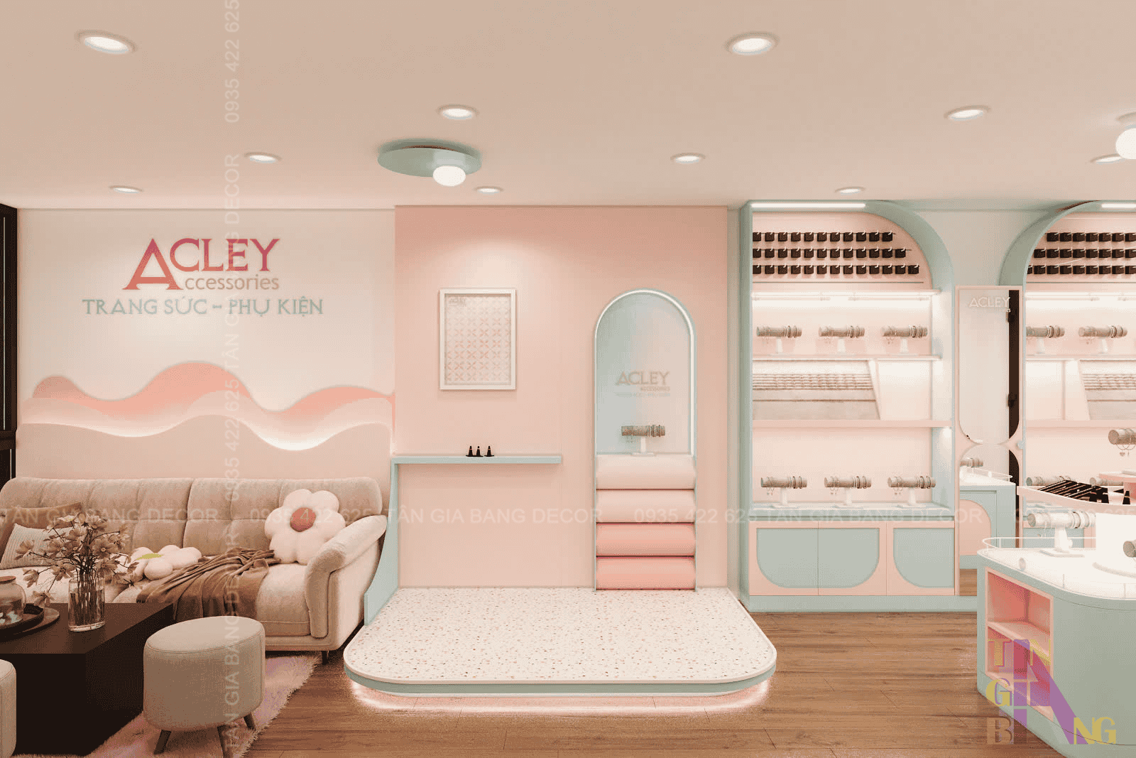 Thiết kế shop phụ kiện Acley
