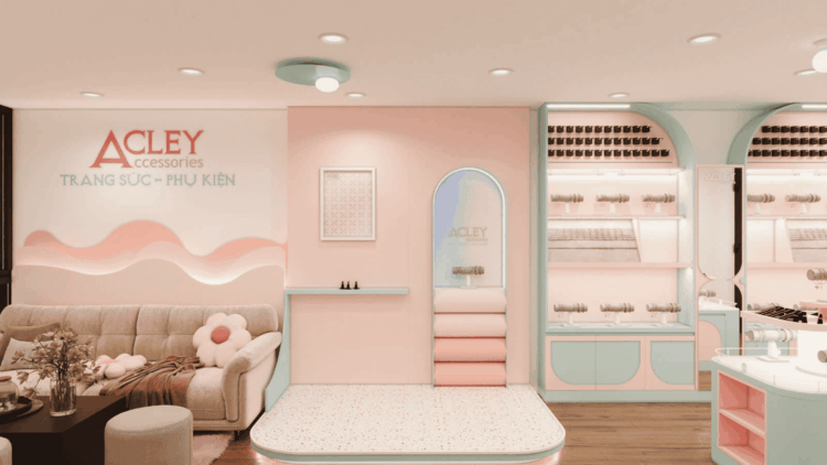 THIẾT KẾ SHOP PHỤ KIỆN TRANG SỨC ACLEY