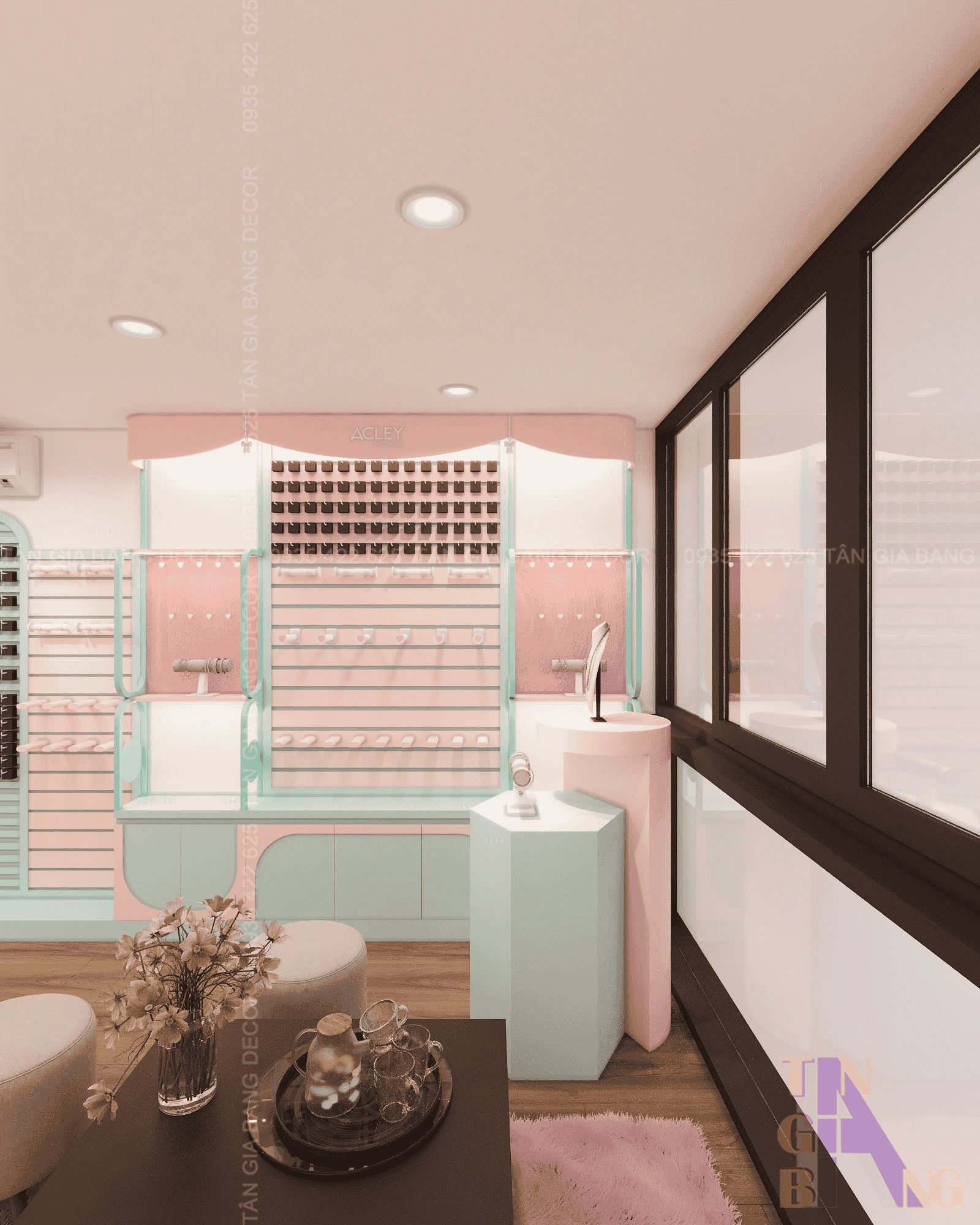 Thiết kế shop phụ kiện Acley