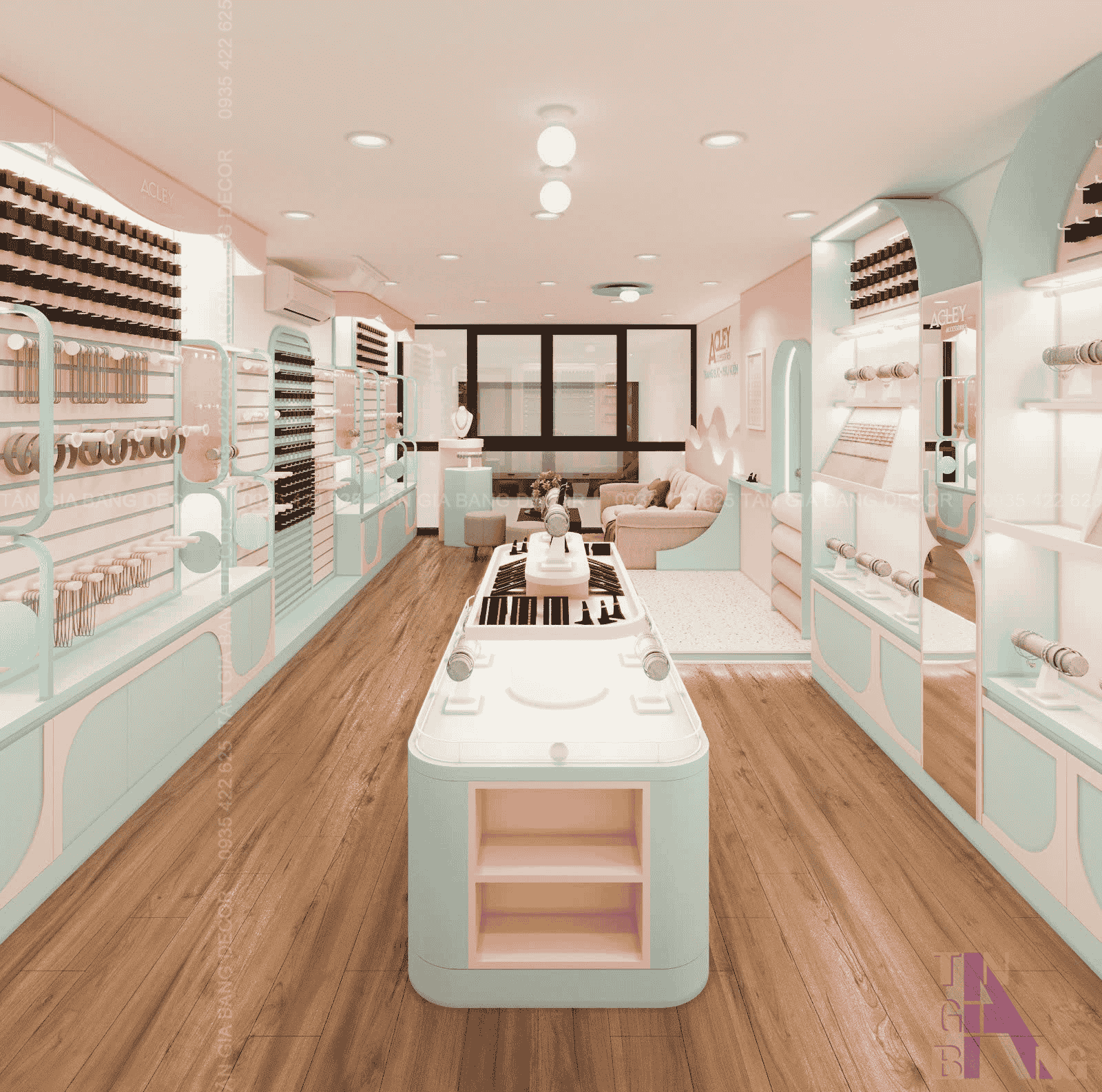 Thiết kế shop phụ kiện Acley